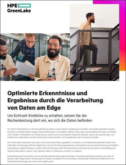 Optimierte Erkenntnisse und Ergebnisse durch die Verarbeitung von Daten am Edge